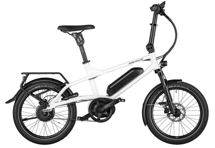 RIESE&amp;MÜLLER TINKER 2 VARIO / Christal White / Unisize / BATTERIE 545 Wh / COCKPIT KIOX 300 / TIGE DE SELLE SUSPENSSION / ( code configuration F00957_0132080333 )
